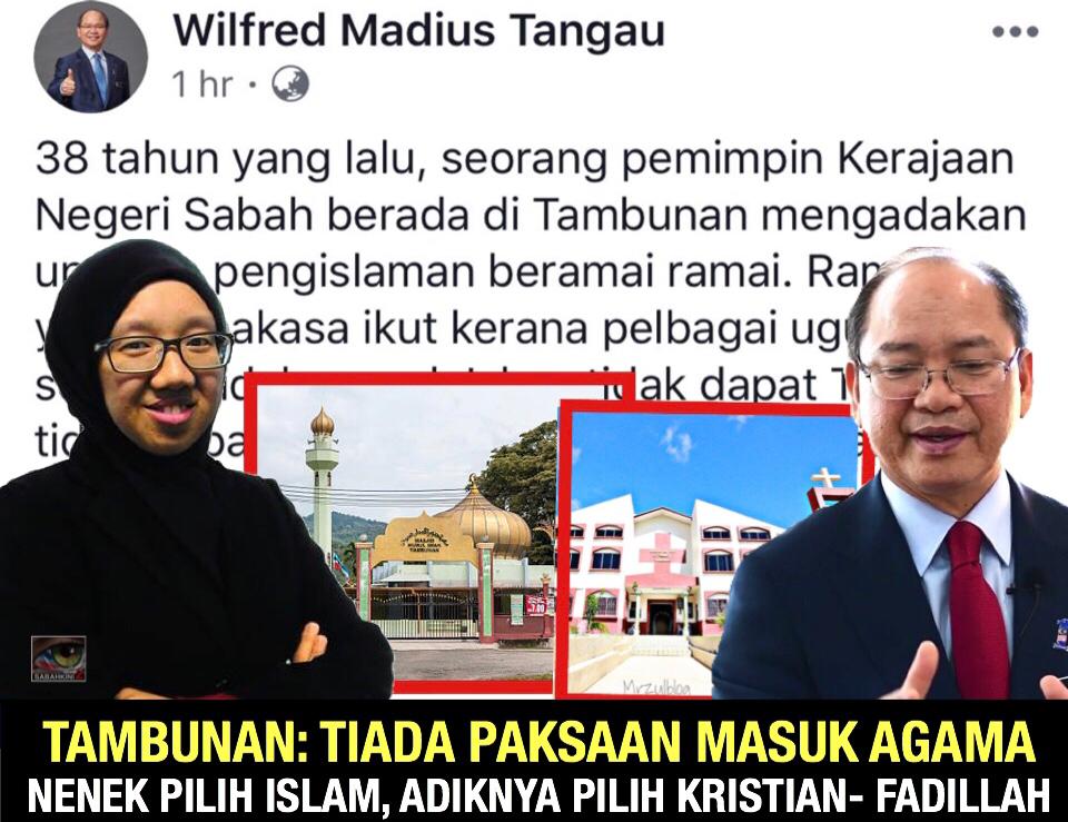 Tiada paksaan masuk Islam, nenek pilih Islam adiknya masuk Kristian kata orang Tambunan