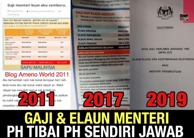 Isu Elaun Menteri: PH persoal sebelum PRU14, jadi Menteri mereka jawab sendiri, padan muka!