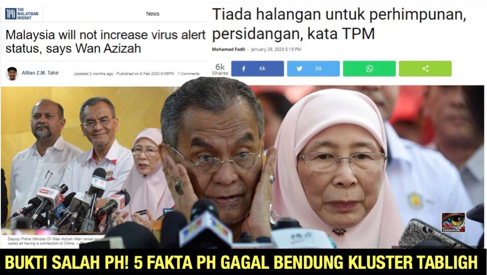 Bukti salah PH! 5 Fakta Kerajaan PH gagal bendung kluster Tabligh 