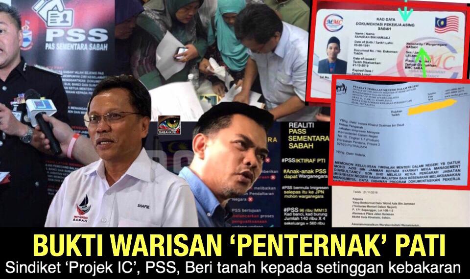 Sindiket 'Projek IC' disokong Warisan, PSS, beri tanah kepada Setinggan bukti Warisan 'Penternak' PATI