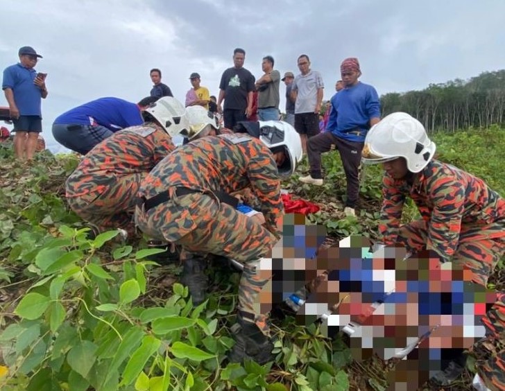 Seorang maut dan dua cedera. lori tiga tan terbabas